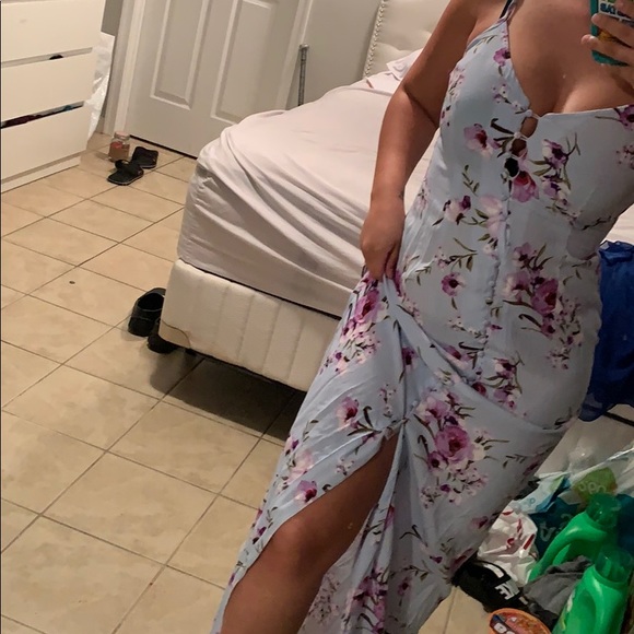 Forever 21 Dresses & Skirts - Turquoise blue sun dress